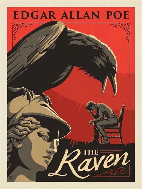 El Cuervo The Raven I Edgar Allen Poe Carteles Del Arte
