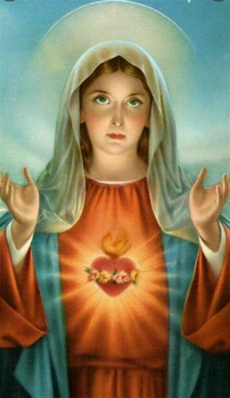Sagrado Corazón De María Ave María Llena De Gracia Inmaculado