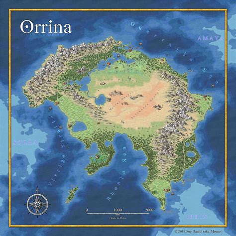 Orrina A Cc3 Map In The Mike Schley Style By Mouse Fantasy World Map