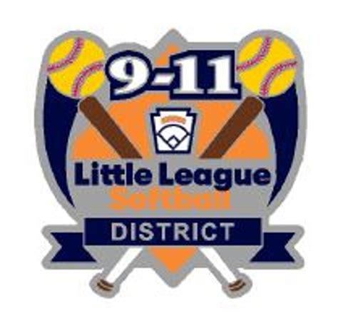 9 11 little league softball district pin little league official store