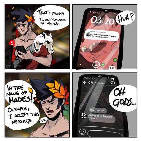 Zagreus Gets A Message From Uncle Poseidon Hades Know Your Meme