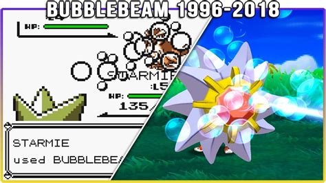 Evolution Of Bubblebeam Pokémon Moves 1996 2018 Youtube