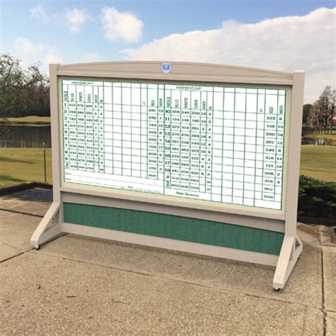 Portable Scoreboard Small Designer Golf Products