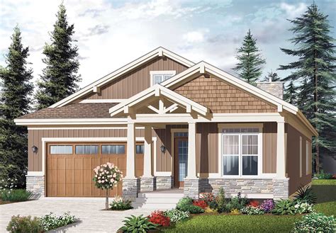Enjoy these free house plans but use them at your own risk. Craftsman Ranch with Nested Gables - 21938DR ...