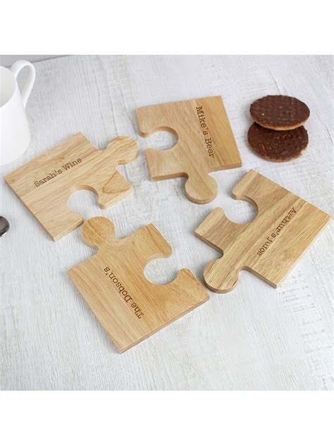 Personalised Message Jigsaw Coasters Novelties Parties Direct Ltd