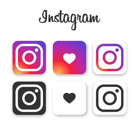 Instagram Icon Set 143055 Free Icons Library