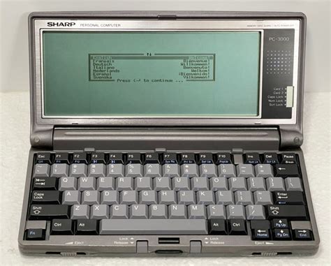 Sharp Pc 3000 Ms Dos Pcat互換機 Cga ポケコン ポケットコンピュータパソコン｜売買されたオークション情報