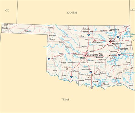 26 Lakes In Oklahoma Map Maps Online For You