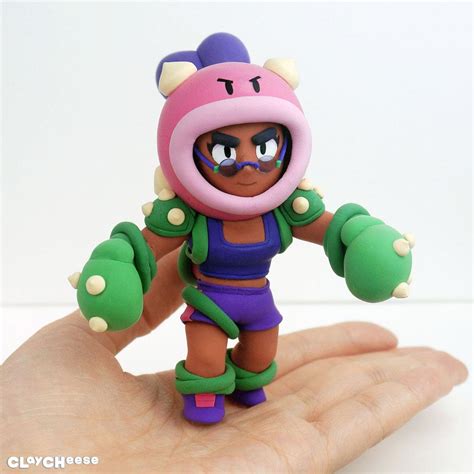 Rosa is a rare brawler who attacks three times with her boxing gloves. I made Brawl Stars ROSA with air dry clay. : Brawlstars