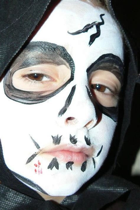 The Grim Reaper The Grim Grim Reaper Halloween Face Makeup Shinigami