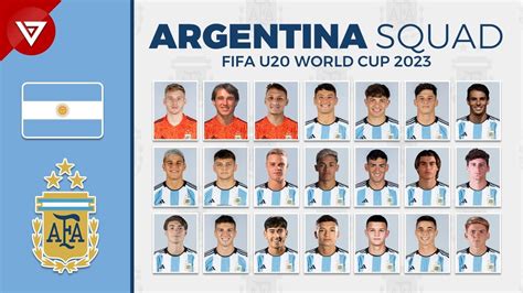 Argentina Squad Fifa U20 World Cup 2023 Argentina U20 Youtube