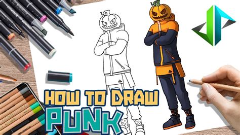 Drawpedia How To Draw New Punk Skin From Fortnite Step By Step