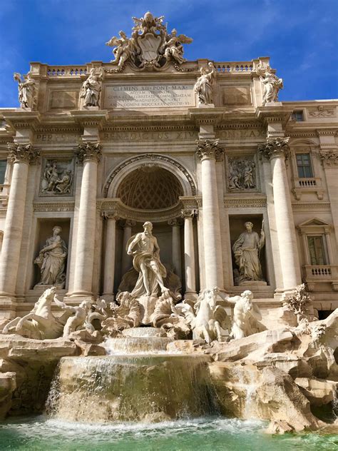 The World Famous Trevi Fountain Rome On The Italy Tour