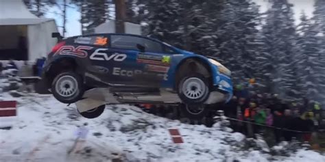 How to jump a car with a ford focus. BangShift.com Ford Fiesta jump at rally Sweden video