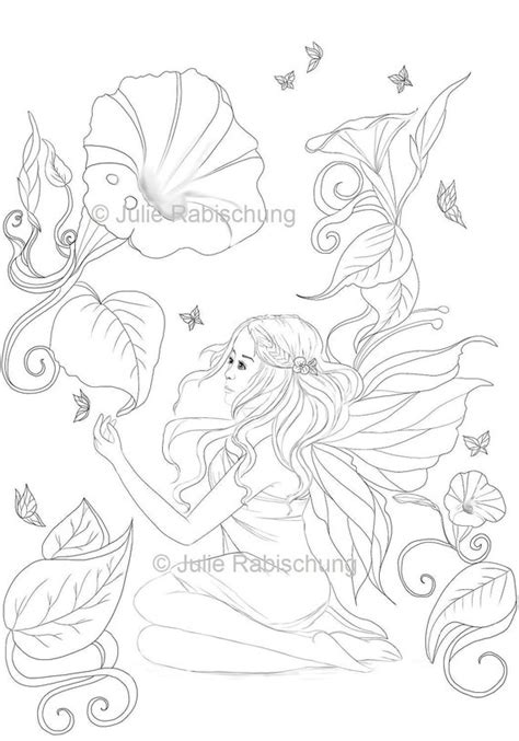 Realistic Fairy Coloring Pages For Adults Mindi Janssen