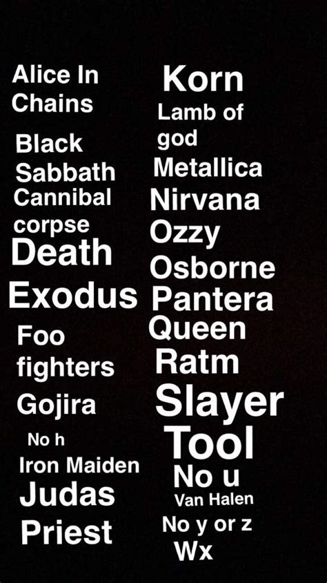 16 Reasons People Laugh About Your Alphabetical List Of Rock Bands