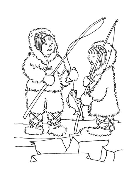 Eskimo Pictures For Kids Coloring Home