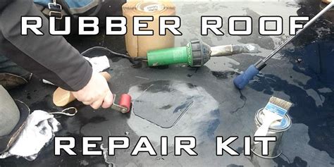 Repair An Epdm Flat Roof Yourself Diy Epdm Rubber Roof Repair Kit
