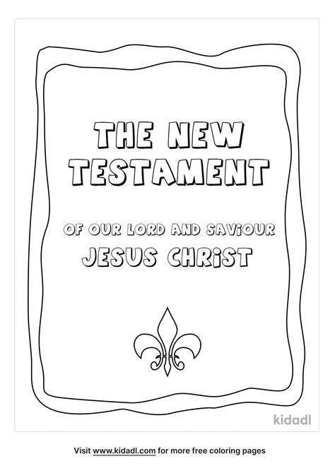 Free New Testament Coloring Page Coloring Page Printables Kidadl