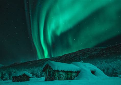 Free Images Aurora Nature Green Sky Light Freezing Ice Hotel