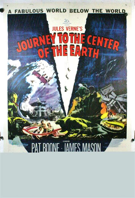 Journey To The Center Of The Earth Jules Verne Original Movie Poster