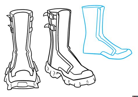 How To Draw Anime Girl Combat Boots