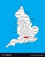 Map berkshire south east england united kingdom Vector Image