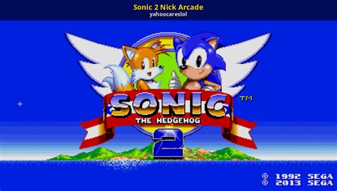 Sonic 2 Nick Arcade Sonic The Hedgehog 2 2013 Mods