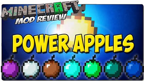 Power Apples Mod Para Minecraft 18 Manzanas De Diamante Esmeralda