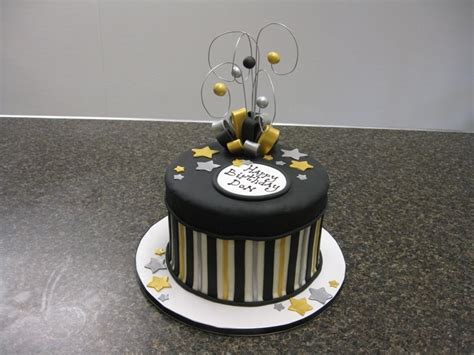 Here are 36 birthday cake ideas for men! Silver and Gold — Birthday Cakes | Gold birthday cake ...