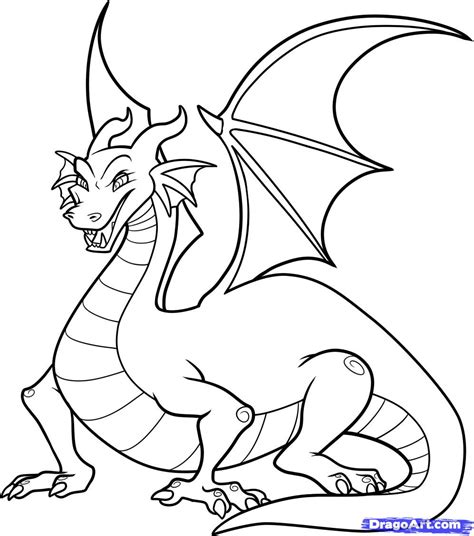 How To Draw Cartoon Dragons Step By Step Dragons Draw A