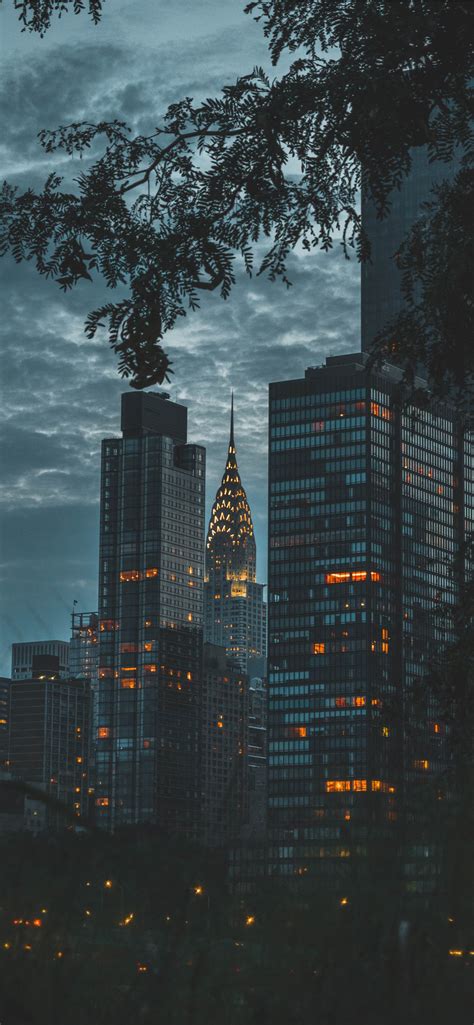 City Lights At Nighttime Iphone Wallpapers Free Download