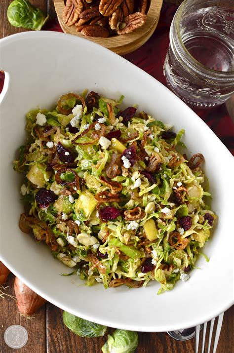 Fall Shredded Brussels Sprouts Salad Video Iowa Girl Eats