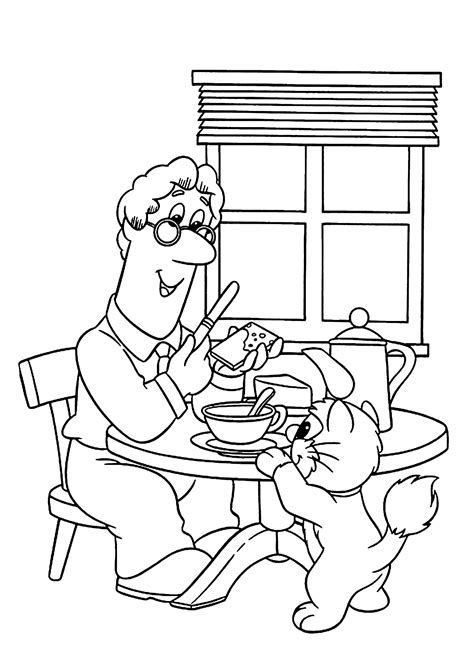 Postman Pat Coloring Pages For Kids Printable Free Cartoon Coloring