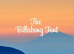 The Billabong Font | Billabong, Typography letters, Lettering
