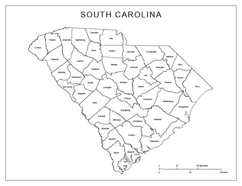South Carolina County Map Pam Wagnerpam Wagner