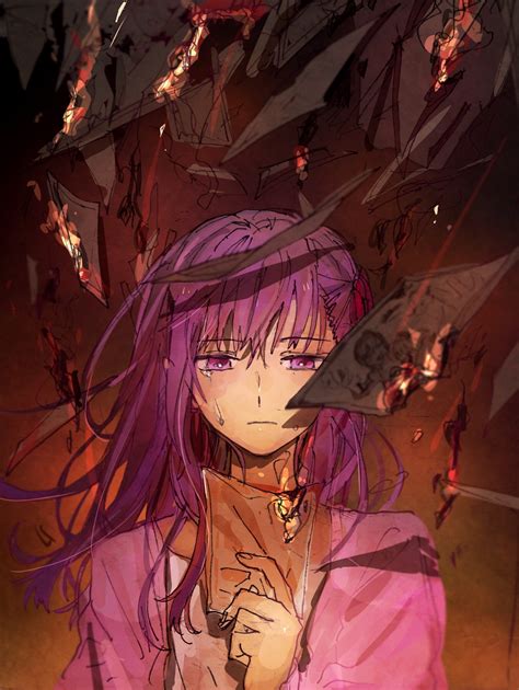 Fatestay Night Heavens Feel Fatestay Night Anime Girls Fan Art Purple Hair Violet Hair