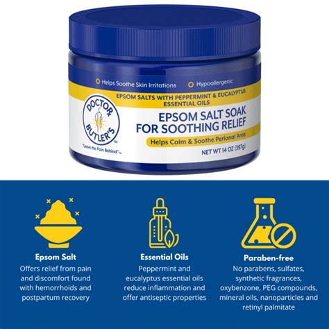 Epsom Salt For Hemorrhoid Soothing Doctor Butlers