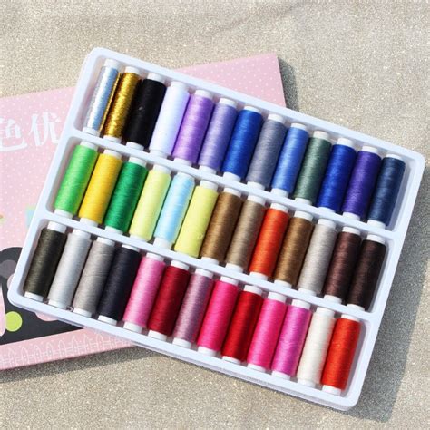 39 Assorted Color Sewing Box Set Sewing Machine Line Dvanced Polyester