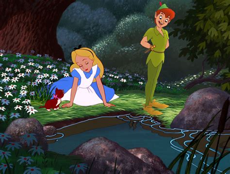 Alice X Peter Pan Disney Crossover Fan Art 40999325 Fanpop