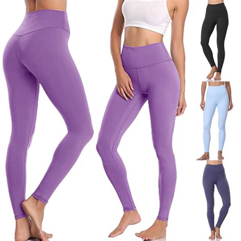 Buy Hs 4 Colors Women Yoga Pants High Waist Tight Fitness Nude Hidden Pocket Yoga Pants At