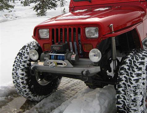 Yj Stubby Style Front Bumper Steel Genright Jeep Parts