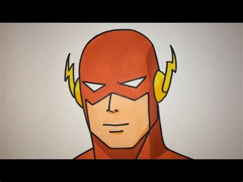 Flash face is very common in people. How To Draw The Flash Step By Step easy - YouTube