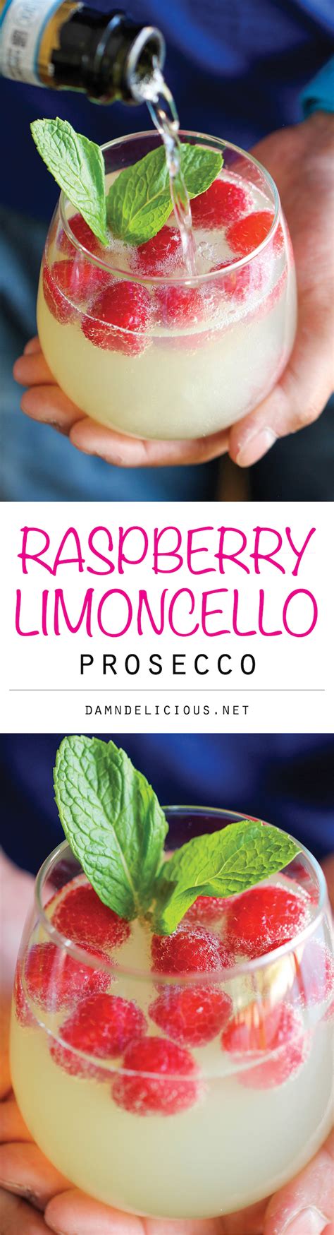 Raspberry Limoncello Prosecco Damn Delicious