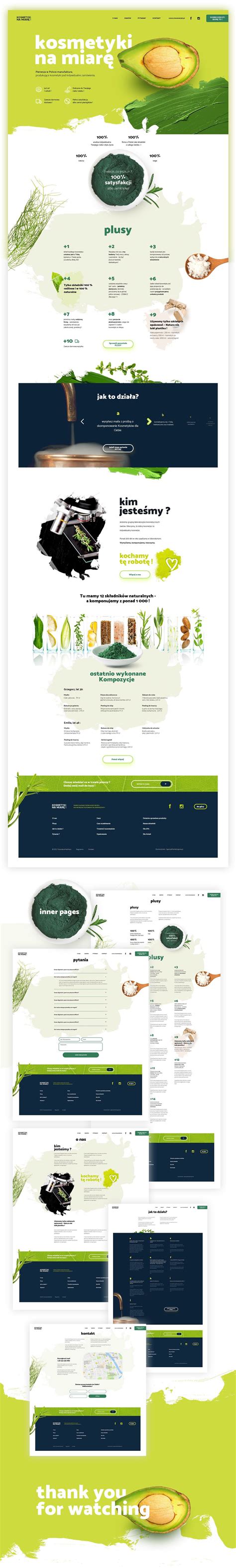 Check Out This Behance Project “natural Cosmetics Manufacture Website