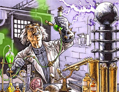 Mad Scientist In Lab Clip Art Library