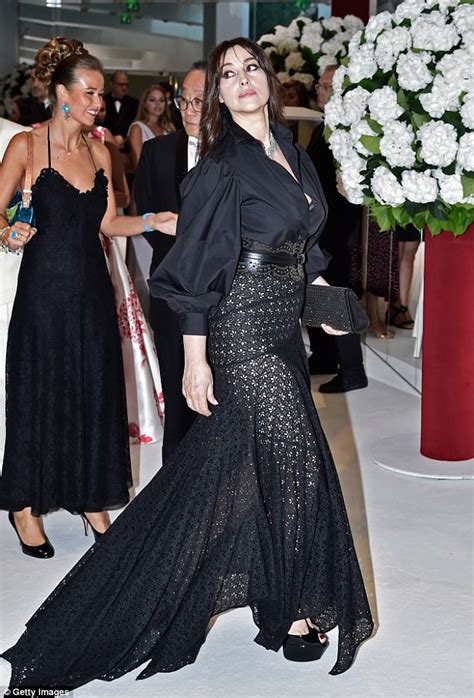 Monica Bellucci Attends Monaco Red Cross Ball Gala Daily Mail Online