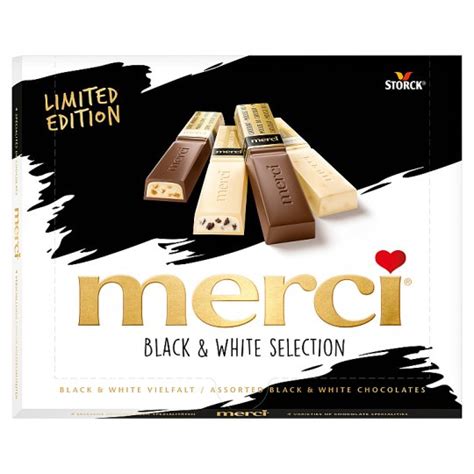 Merci Dark And White Chocolate Specialties G Tesco Online Tesco From Home Tesco Doboz