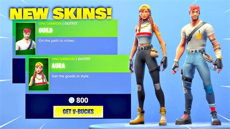 Get the goods in style. *NEW* AURA SKIN & GUILD SKIN! Fortnite ITEM SHOP [May 7 ...