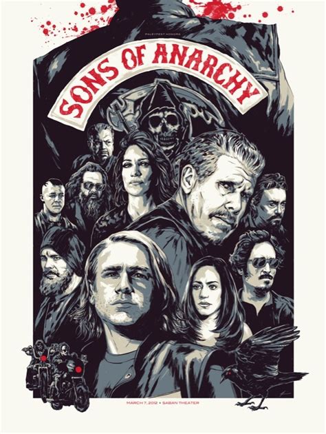 Sons Of Anarchy 2012 Paley Fest Poster Sons Of Anarchy Sons Of